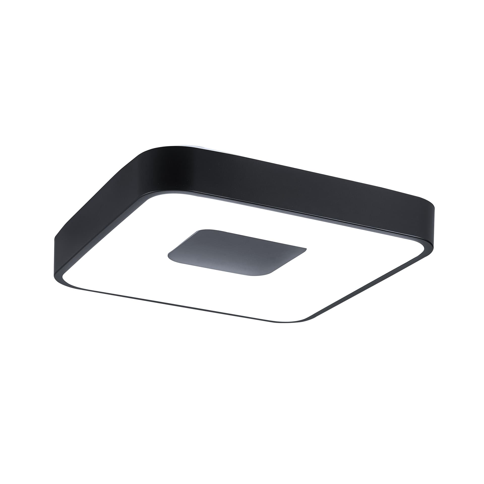 ***DES*** COIN * PLAFONNIER LED CARRÉ 80W - 2700-5000K - AVEC TÉLÉCOMMANDE - NOIR