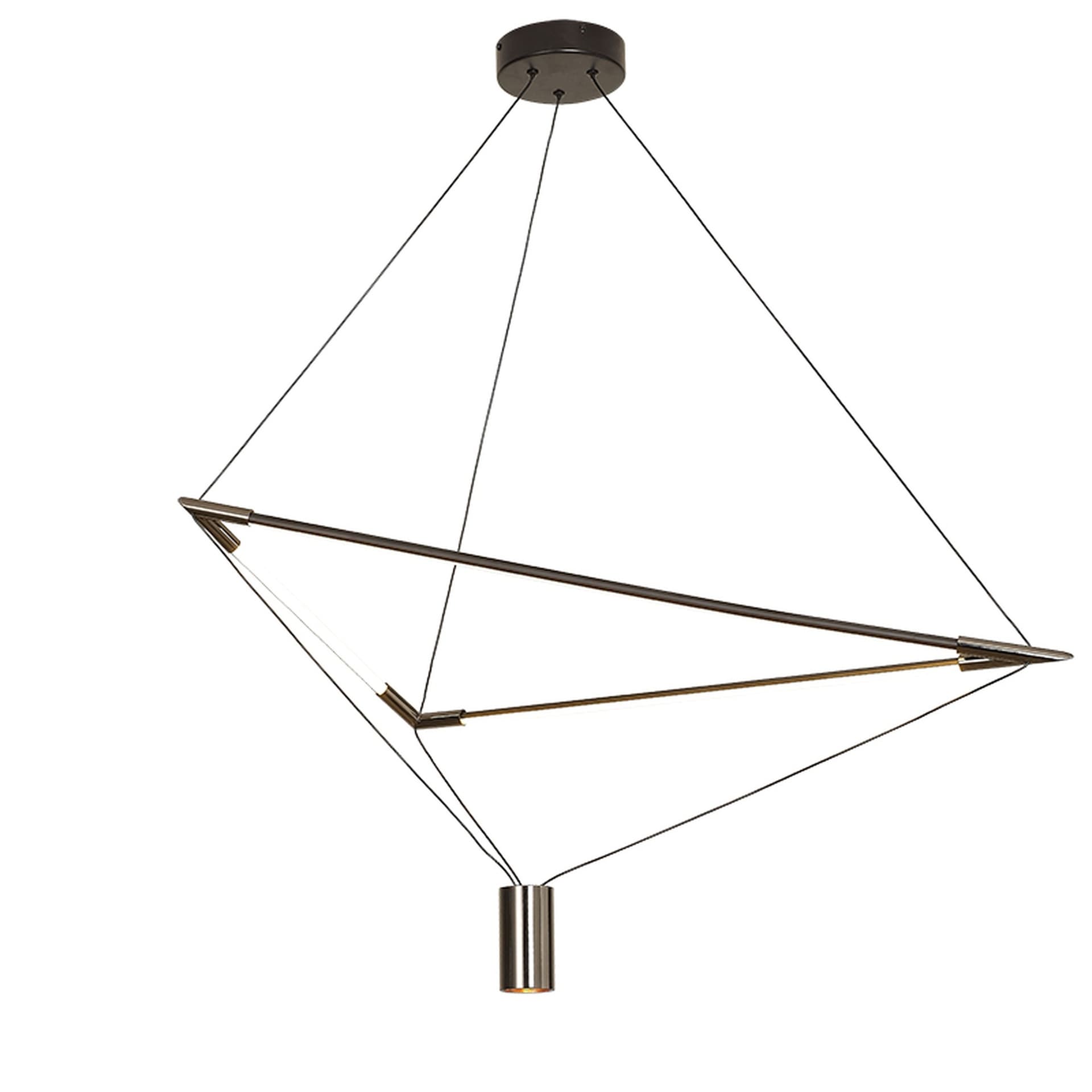 ***DES*** ELECTRA * SUSPENSION 7W+14W NOIR 3000K (PETIT)