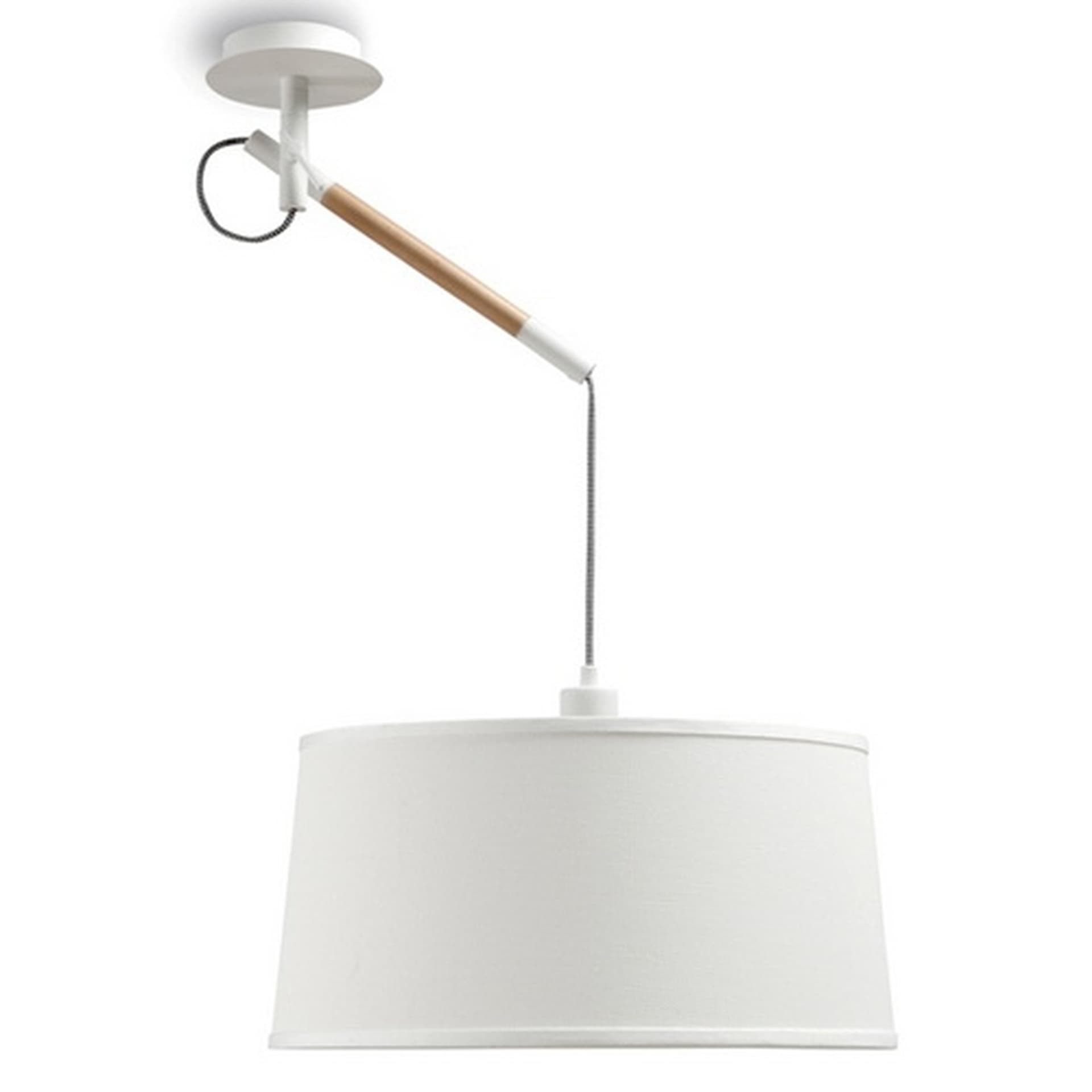 ***Des*** Nordica *Bílá/dřevo* Lampa 1L