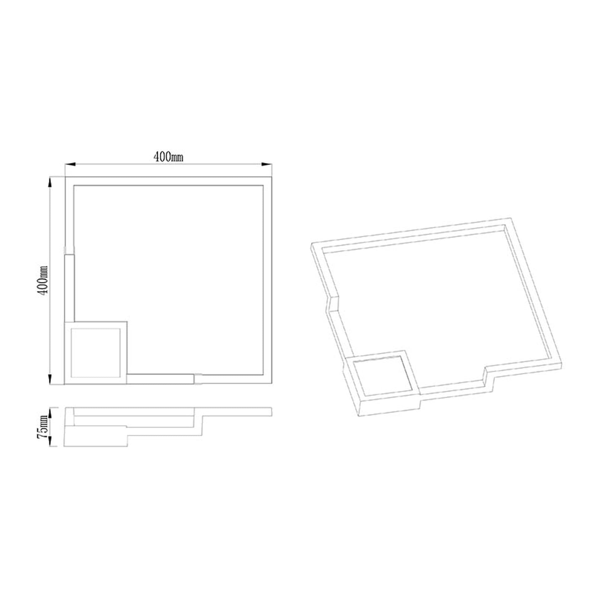 ***OFFRE/DES*** BOUTIQUE BLANCHE * APPLIQUE MURALE LED 24W DIMMABLE