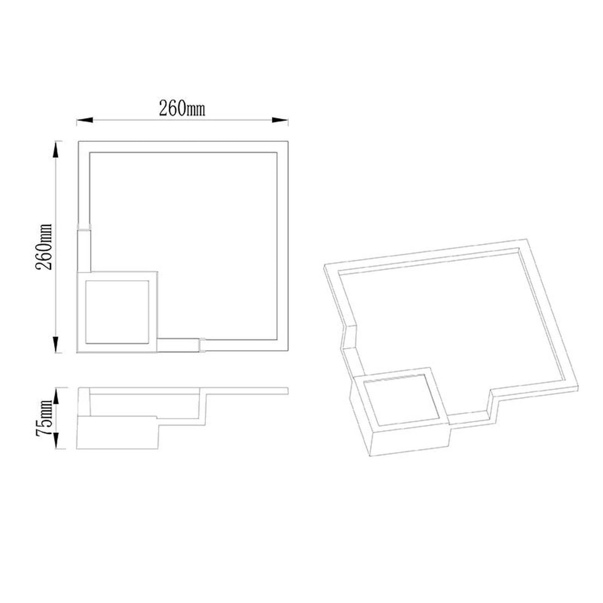 ***OFFRE/DES*** BLACK BOUTIQUE * APPLIQUE MURALE LED 18W DIMMABLE