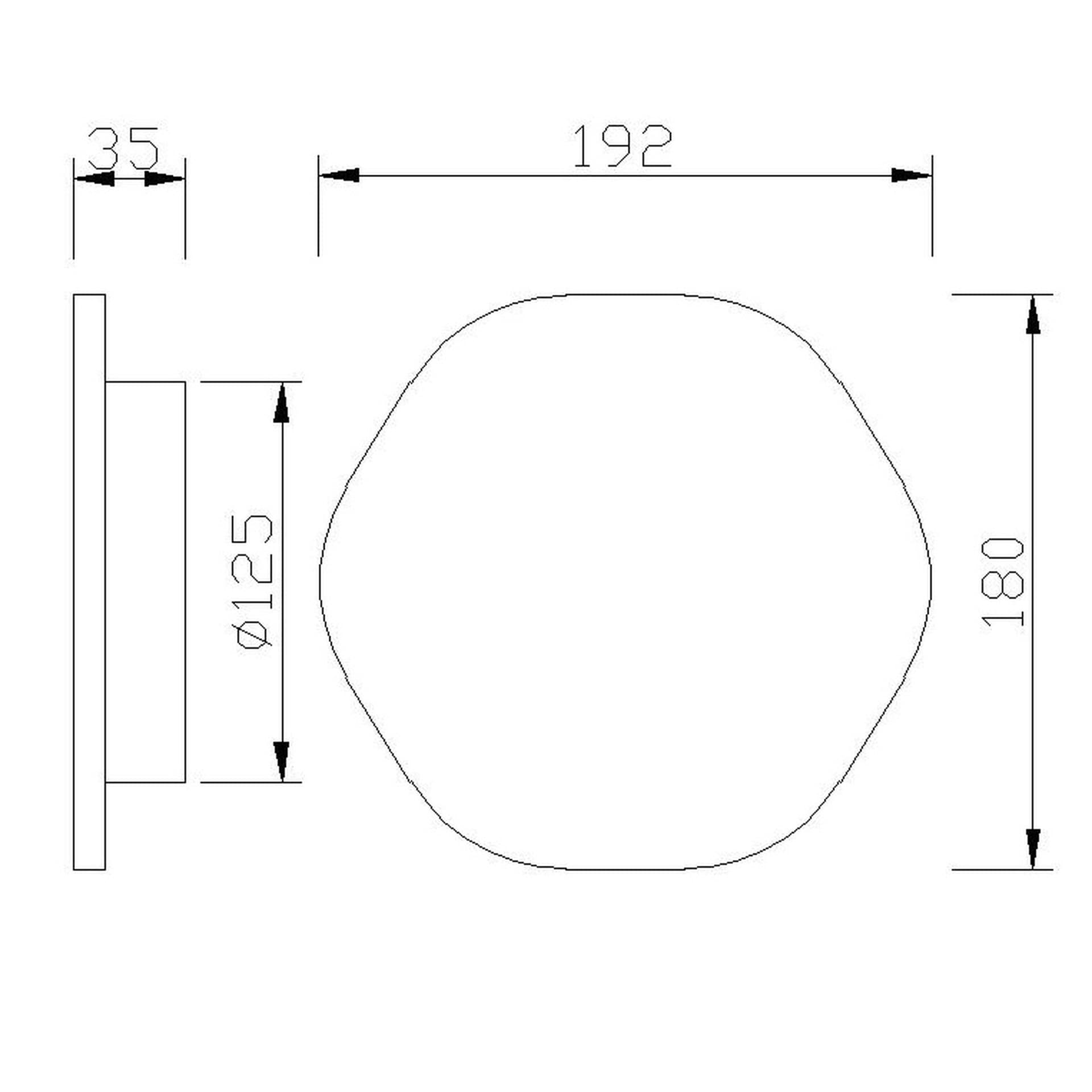 ***Ofer/Des** Bora Bora * Šestiúhelníkové nástěnné světlo Led Silver - 12W 3000K