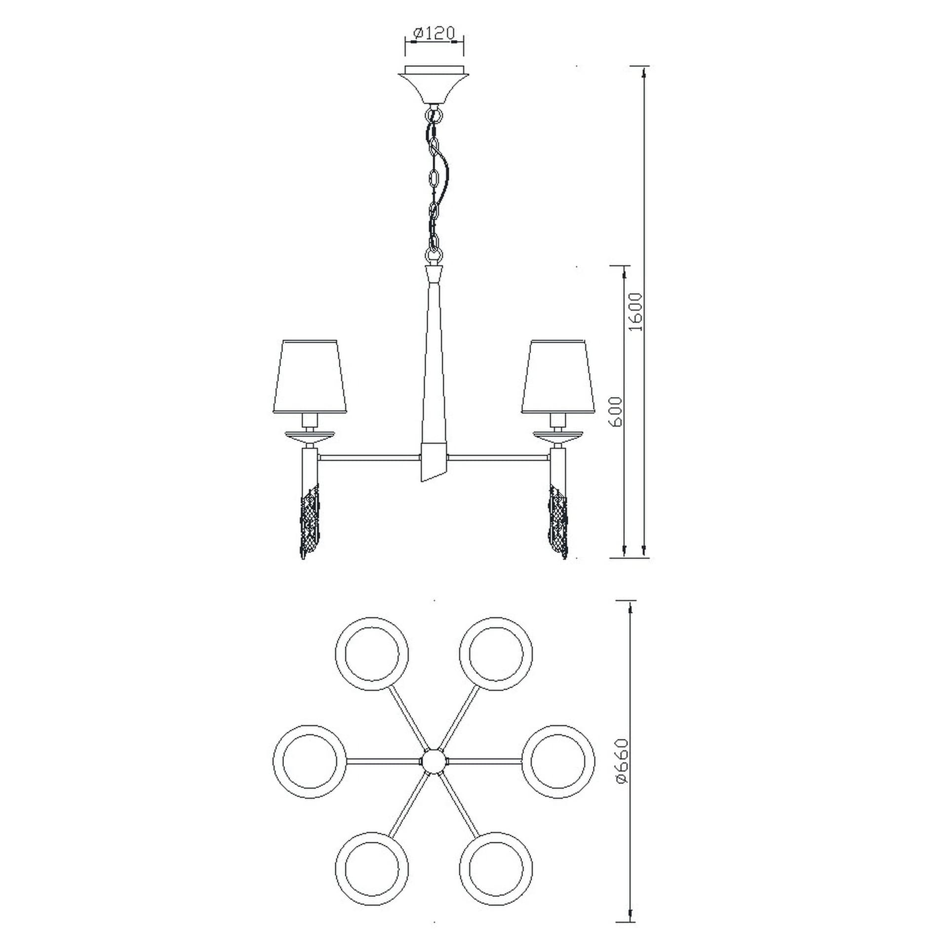 ***OFER/DES*** LAMPE TIFFANY*CU* 6+6L