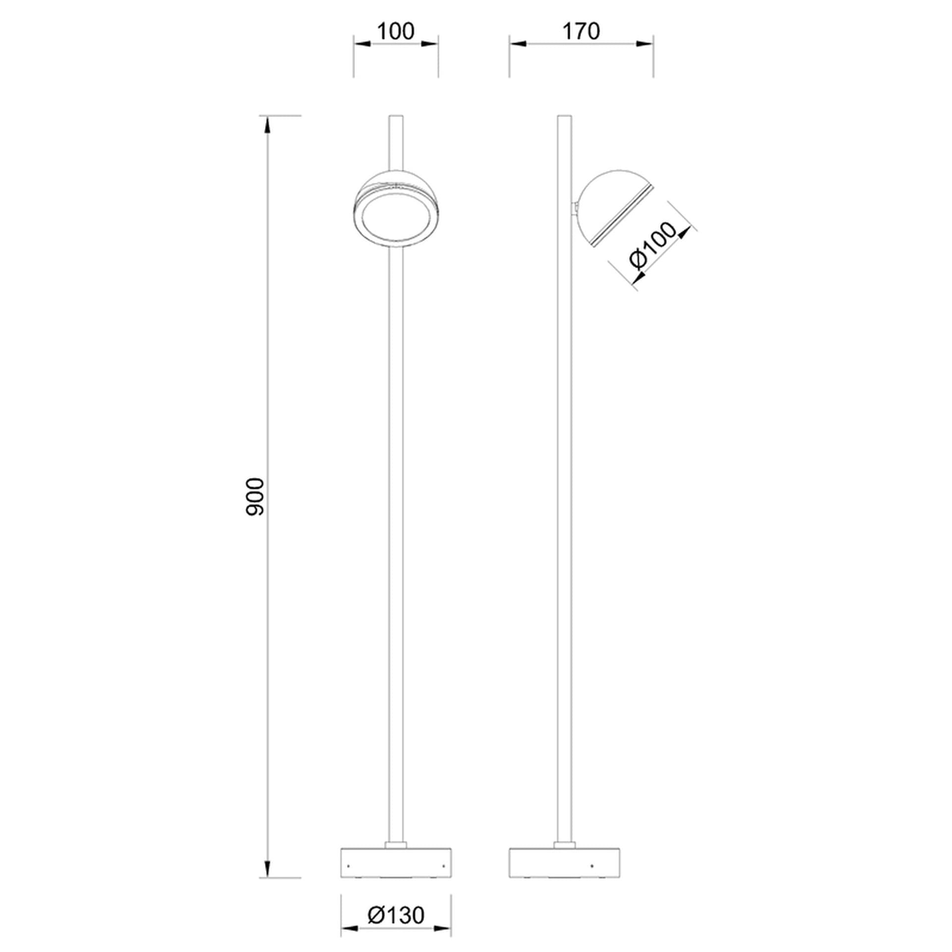 ***Everest * Bollard Gx53 - 1L Ip65 White