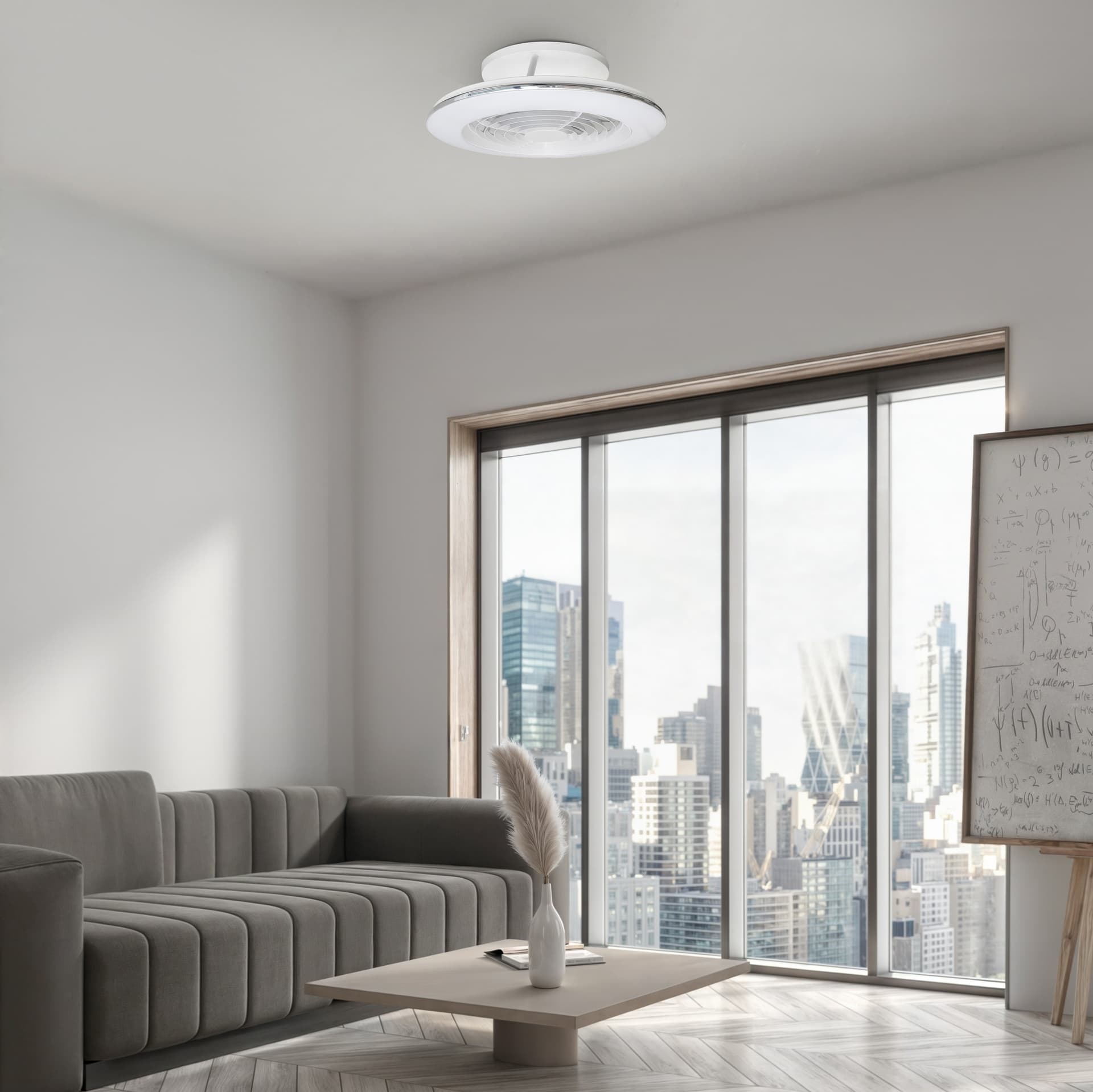 ***NABÍDKA/DES*** ALISIO MINI * VENTILATEUR LED BLANC AVEC TÉLÉCOMMANDE