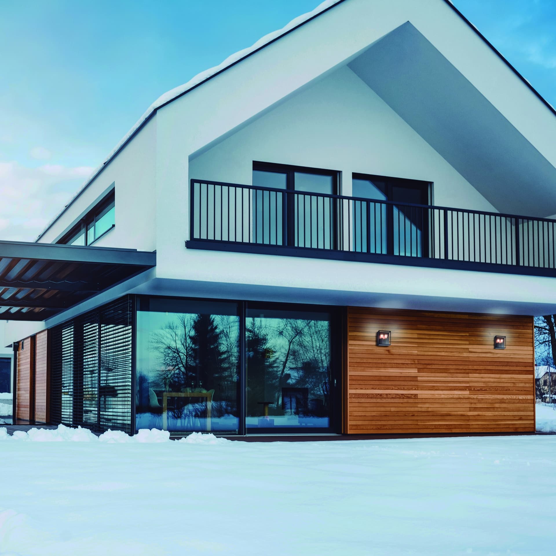 Verbier * Exteriérové nástěnné svítidlo tmavě šedé Ip65 - 2L*E27