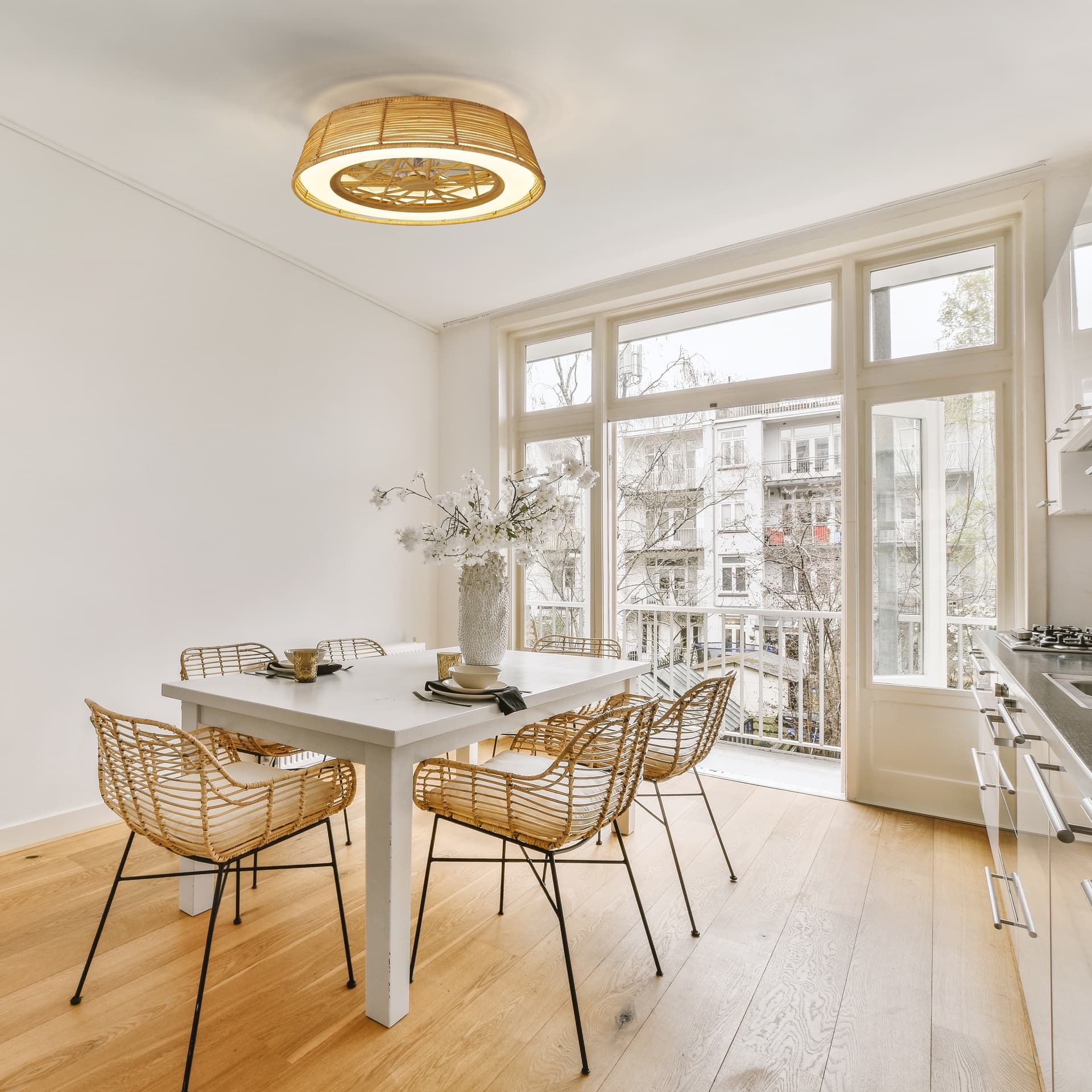 ***DES*** INDONÉSIE * LED STROPNÍ VENTILÁTOR S DÁLKOVÝM OVLÁDÁNÍM