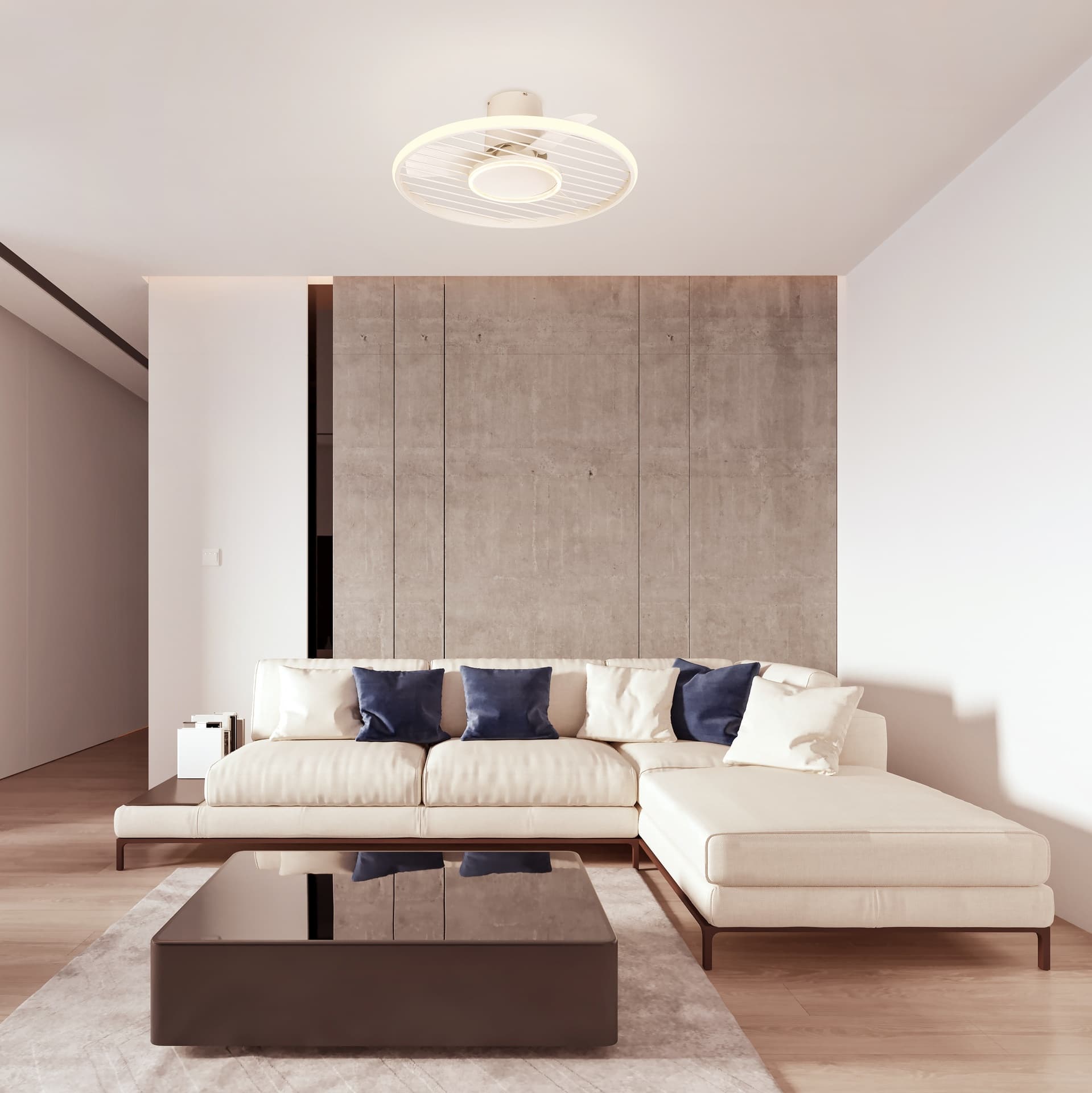 ***SOHO * Plafond / Ventilateur - Noir
