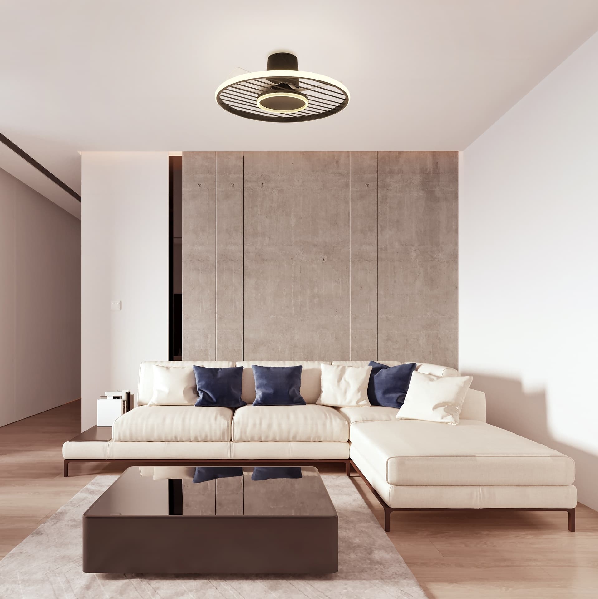 ***SOHO * Plafond / Ventilateur - Noir