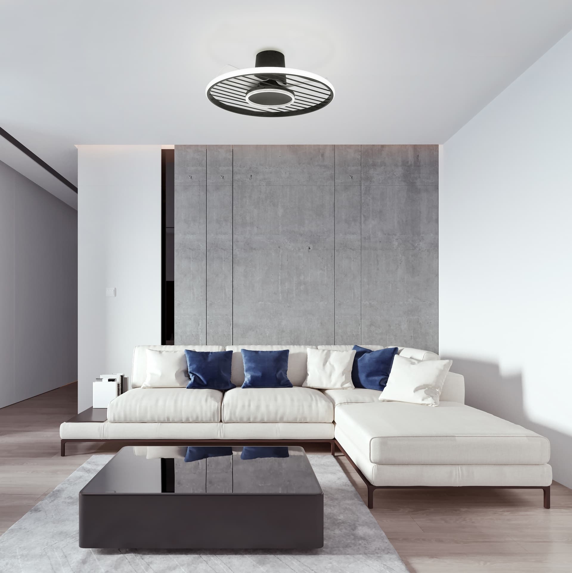 ***SOHO * Plafond / Ventilateur - Noir
