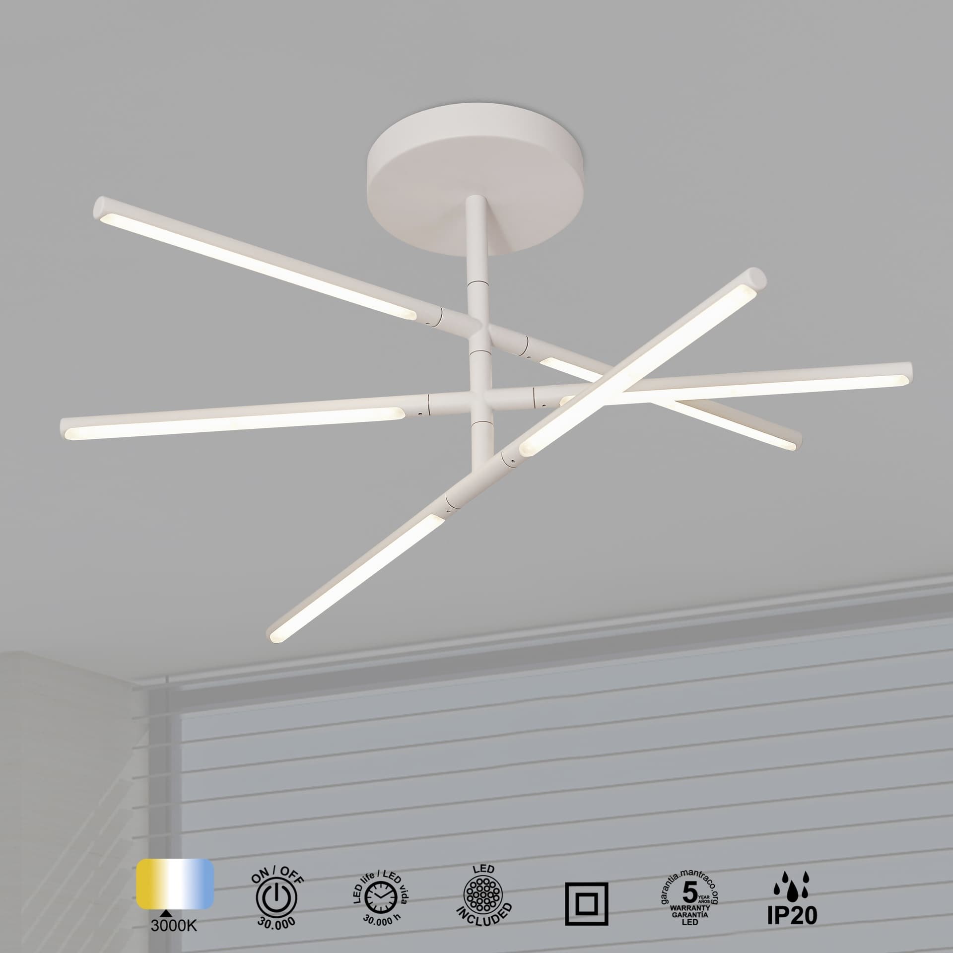 ***OFER/DES*** SVÍTILNA * PLAFONNIER LED BLANC 36W 3000K
