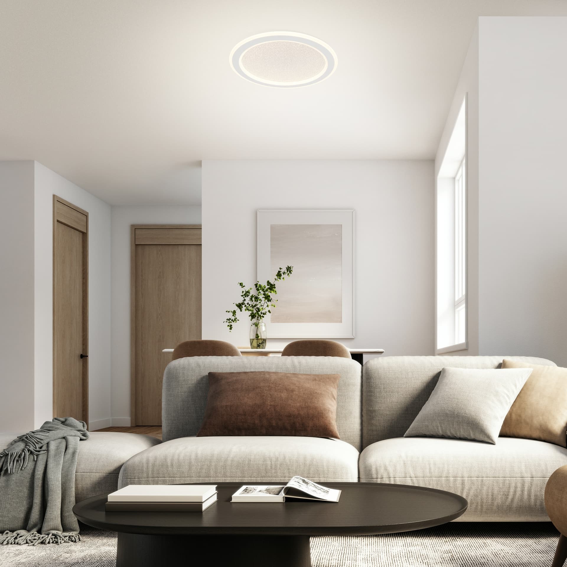 ***NABÍDKA/DES*** TULUM * PLAFONNIER LED 24W - DIMMABLE AVEC TÉLÉCOMMANDE - 3000-6000K