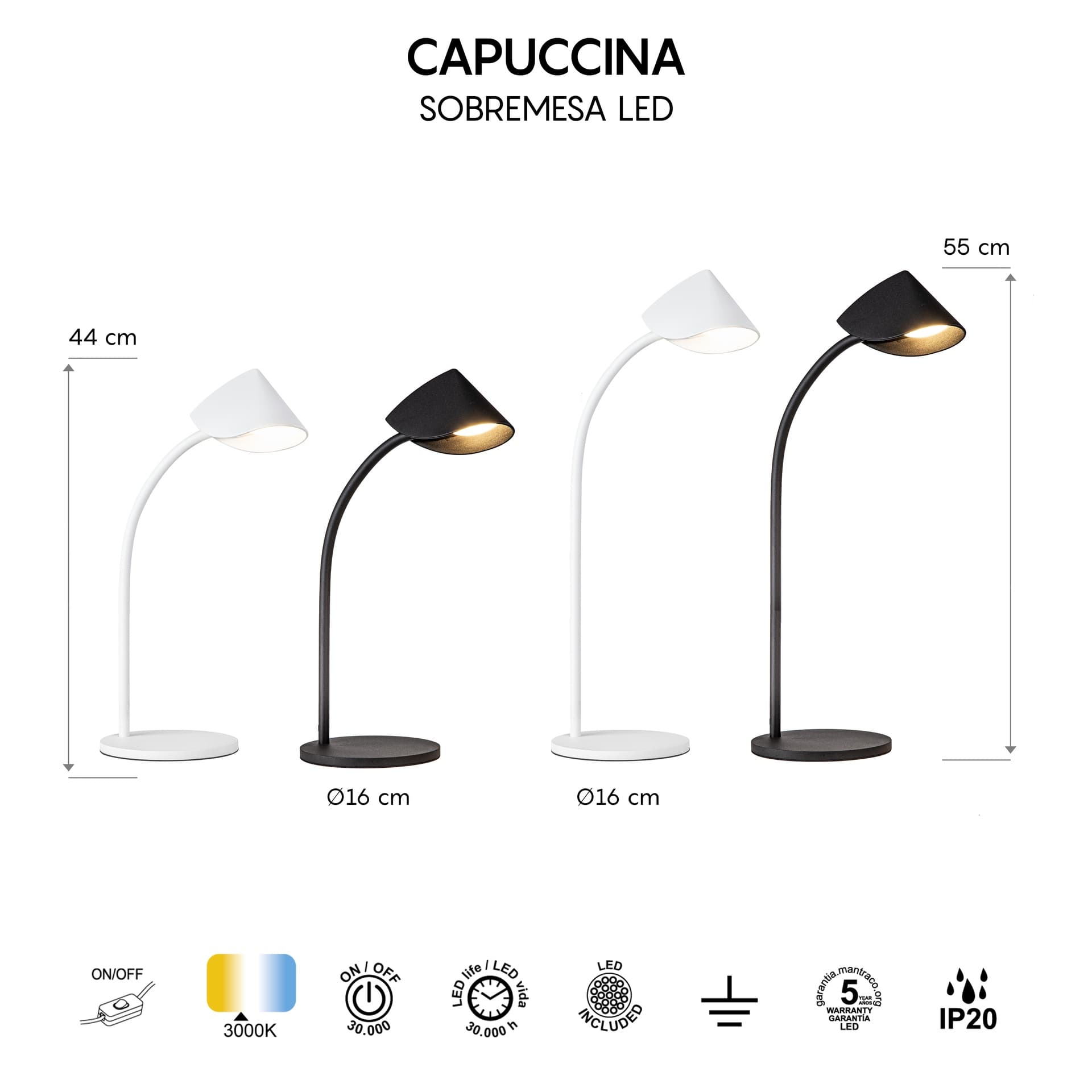 * STOLNÍ LAMPA VEDLA 8,5W
