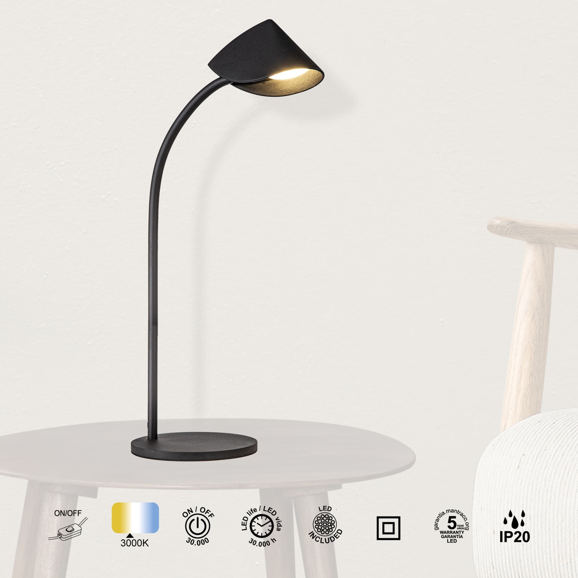 * STOLNÍ LAMPA VEDLA 8,5W