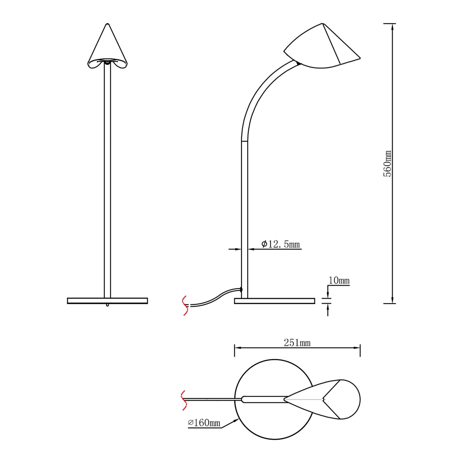 * STOLNÍ LAMPA VEDLA 8,5W