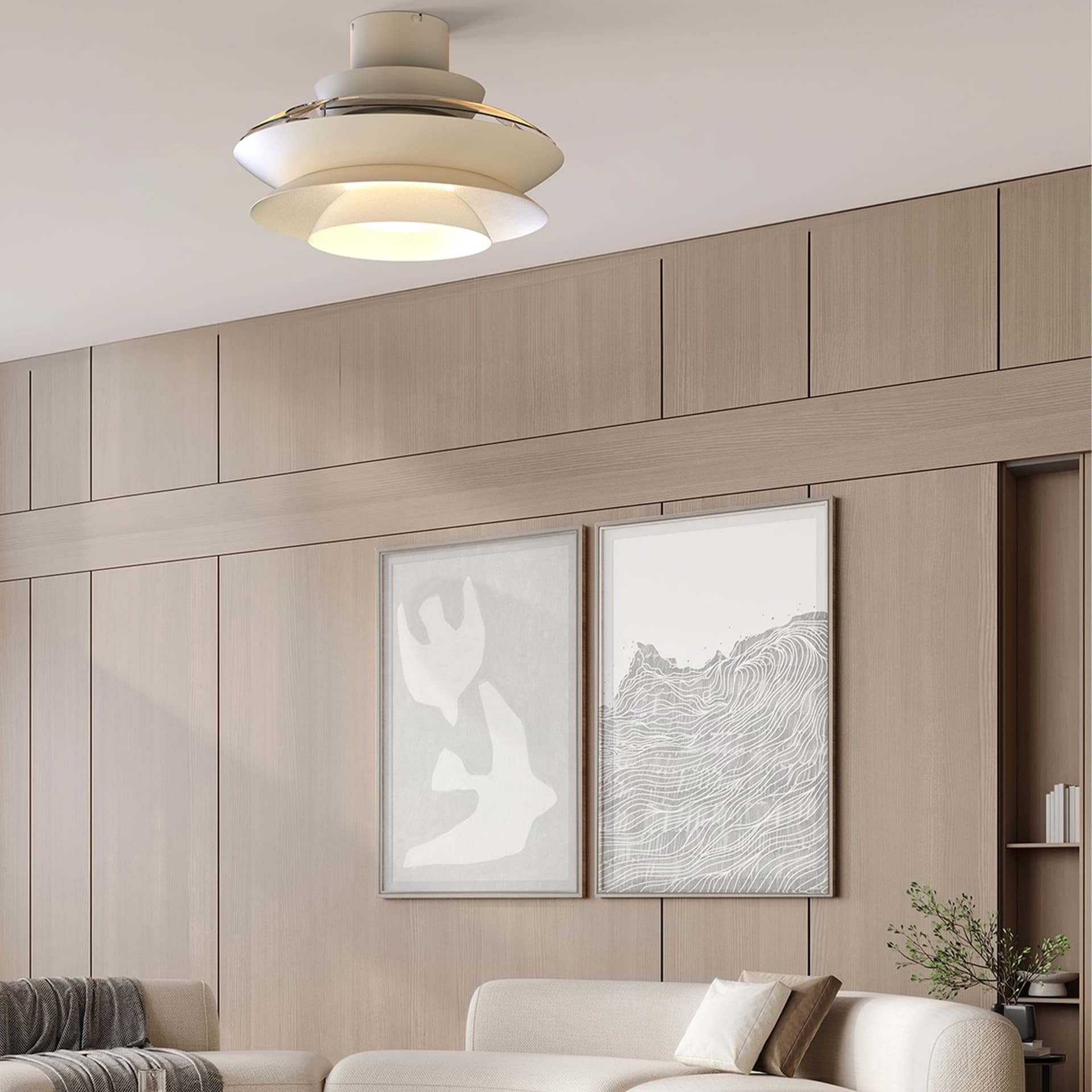 ***DES*** ALOHA * PLAFONNIER / VENTILATEUR - BLANC
