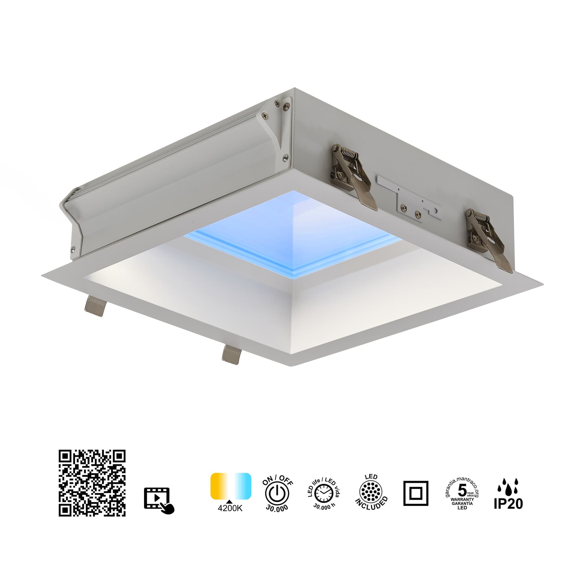 ***EYES * ČERNÁ LED LAMPA 6W 3000K (kopie)