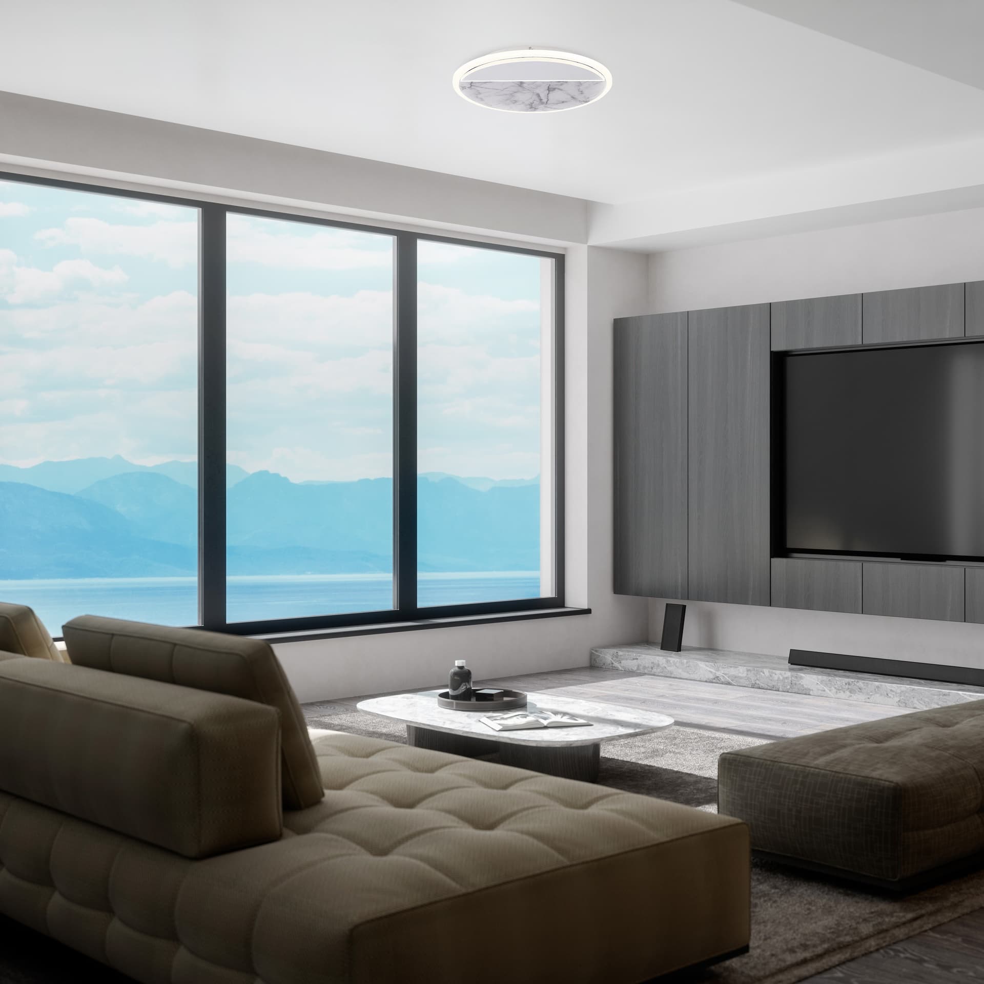 ***NABÍDKA/DES*** MARBRE * APPLIQUE LED 30W - 3000K - MARBRE BLANC