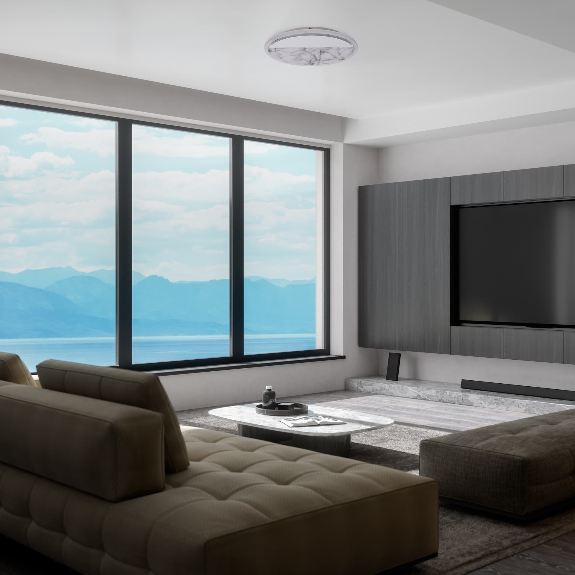 ***NABÍDKA/DES*** MARBRE * APPLIQUE LED 30W - 3000K - MARBRE BLANC