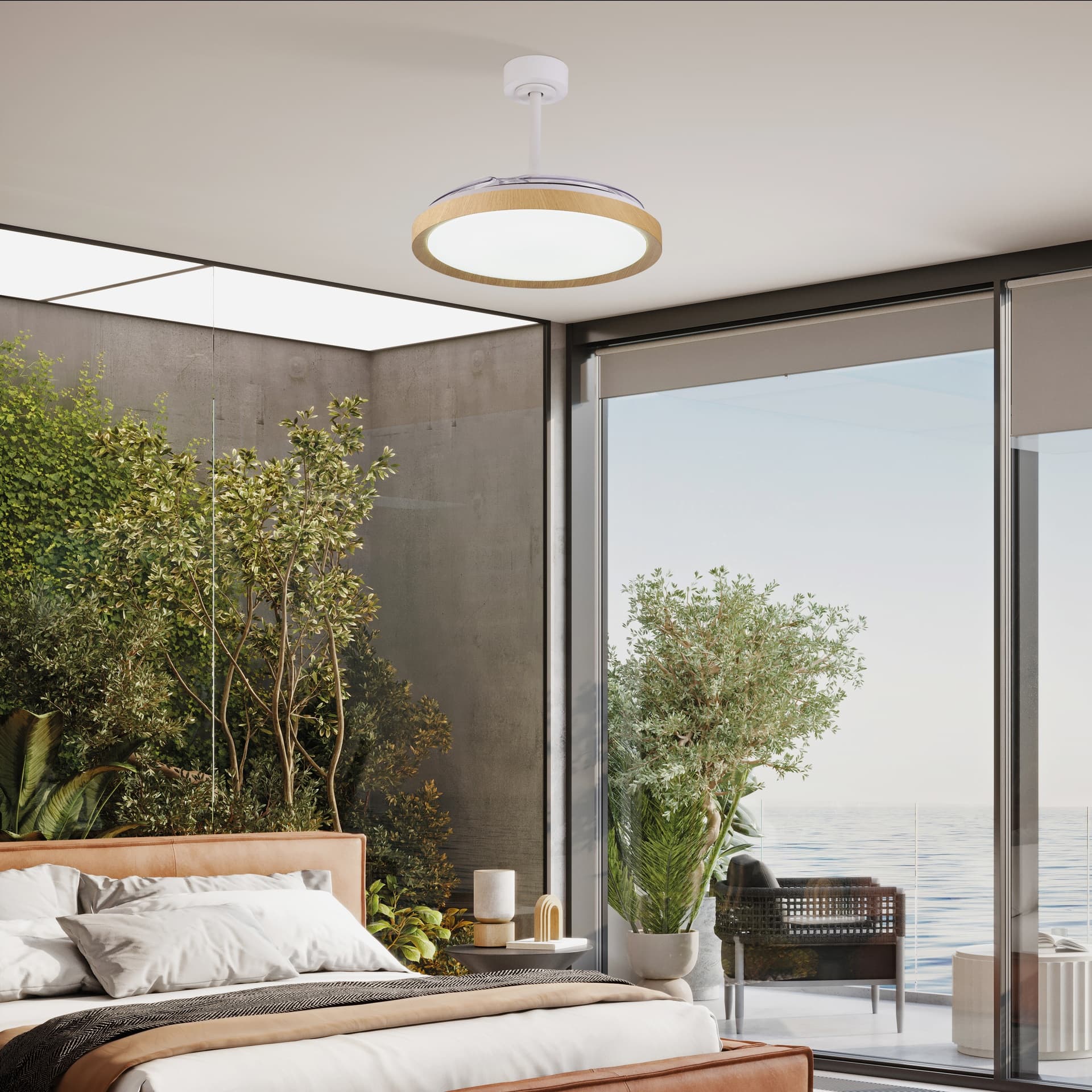 ***DES*** ALOHA * PLAFONNIER / VENTILATEUR - BLANC
