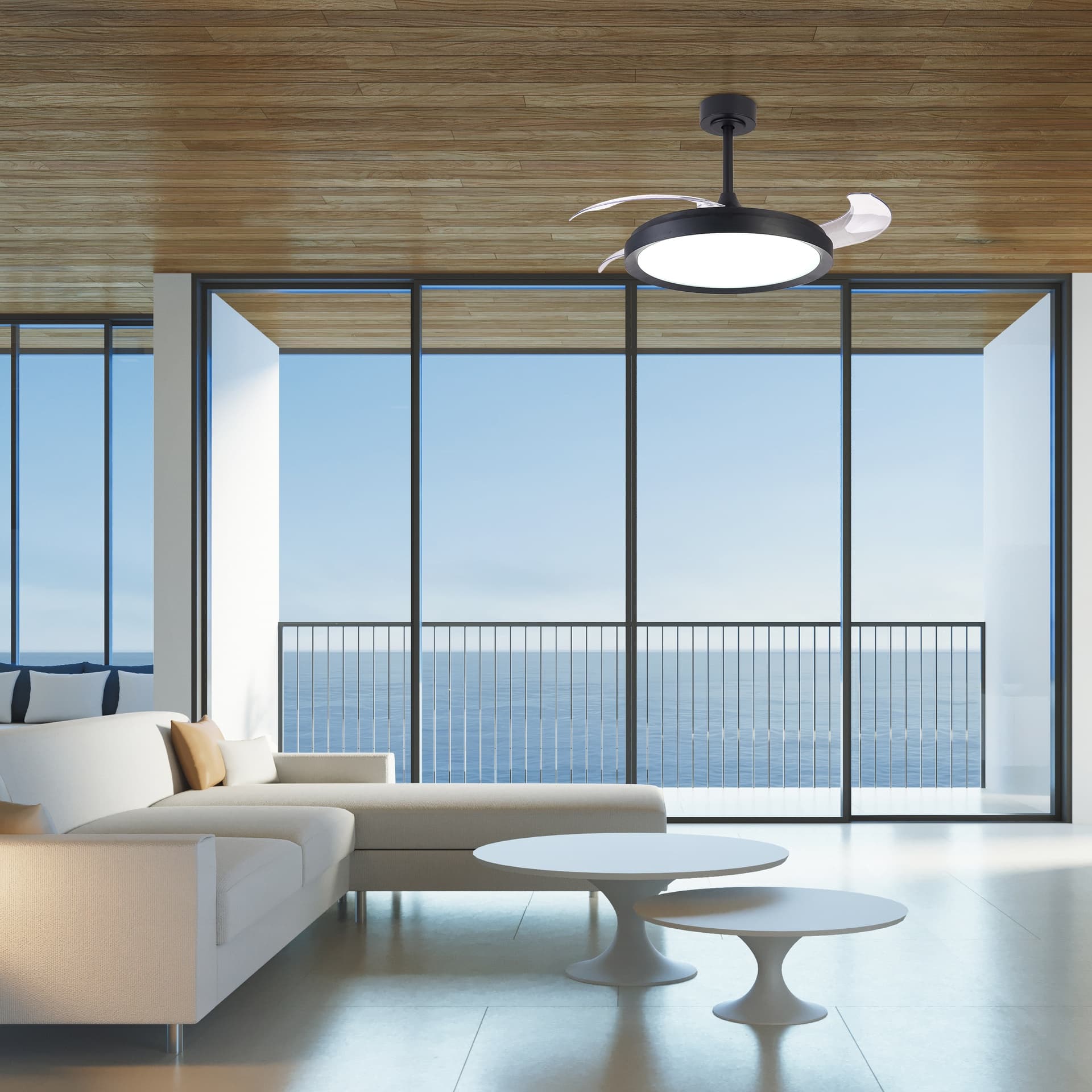 ***DES*** ALOHA * PLAFONNIER / VENTILATEUR - BLANC