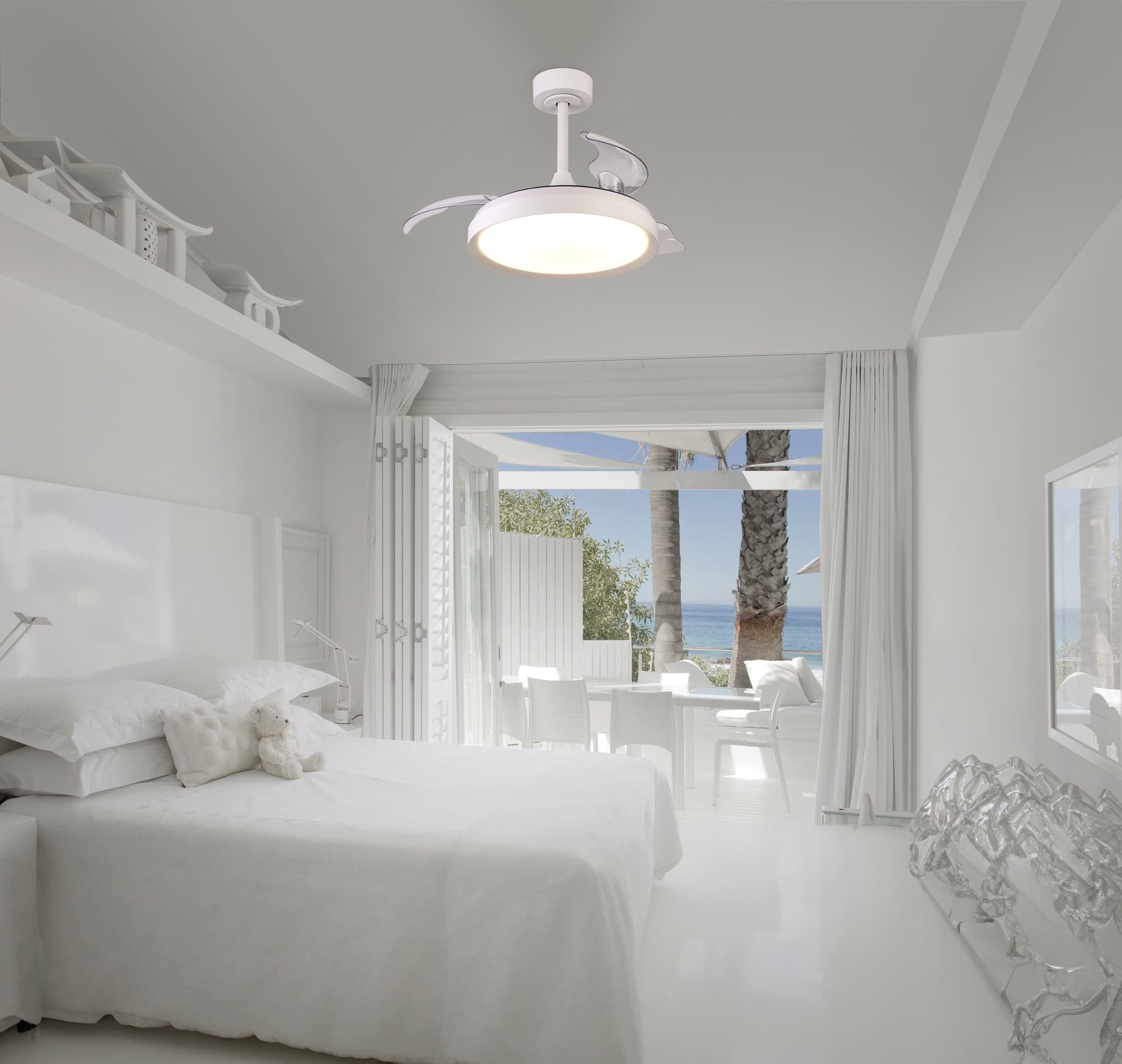 ***DES*** ALOHA * PLAFONNIER / VENTILATEUR - BLANC