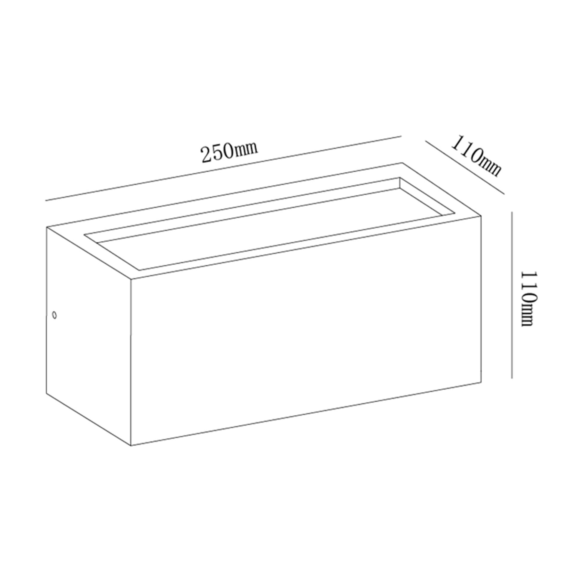 UTAH * APPLIQUE EXTÉRIEURE BLANCHE IP65 - 1L*E27