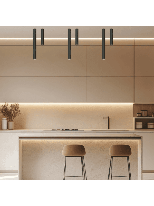 23224 Stropní bodové svítidlo 1XGU10 LED hliník černá