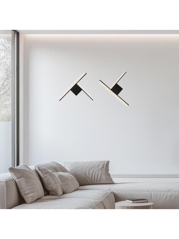 25148 Nástěnné LED svítidlo 10W 3000K TRIAC pískovaná černá