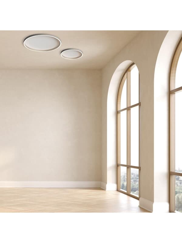 25165 Stropní LED svítidlo 41W 2700K-3000K-4000K kartáčovaný stříbrná