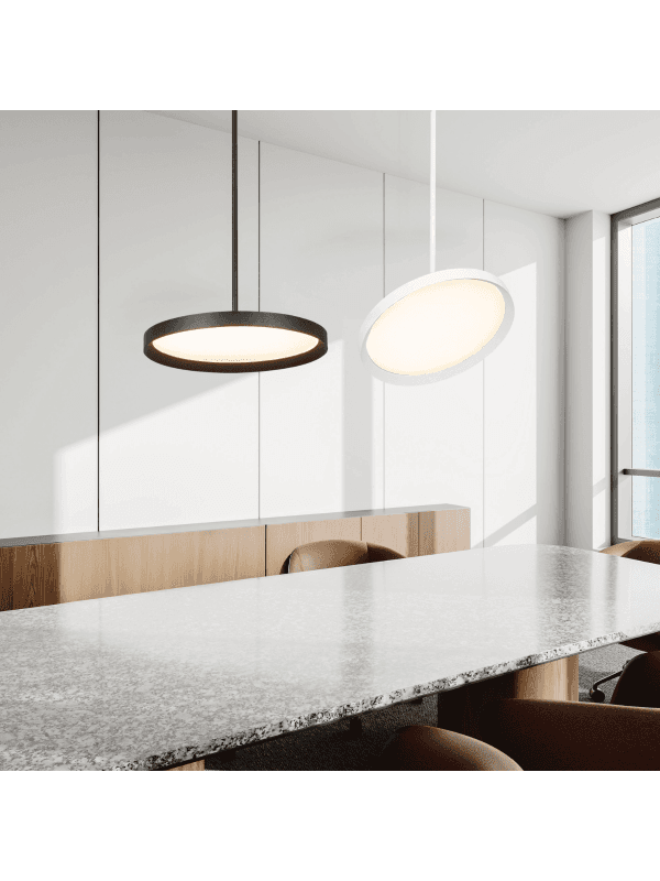 25209 Závěsné LED svítidlo 36W 2700K-4000K DALI, pískovaná bílá