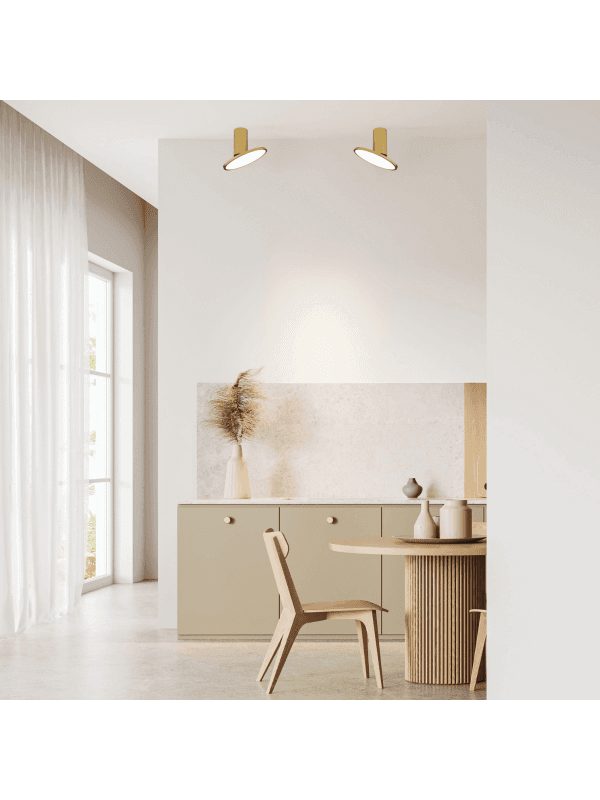 25305 stropní LED svítidlo 12W 3000K pohyblivé zlatá