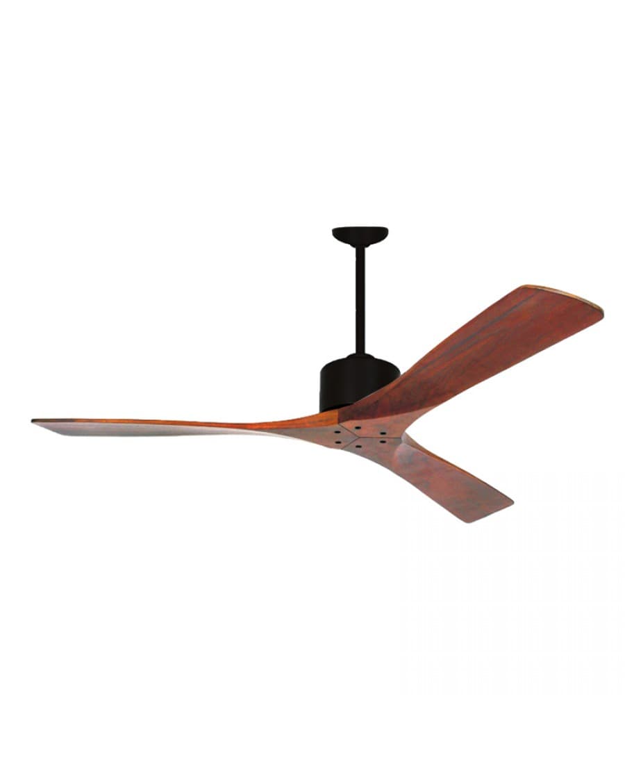 19143-B STROPNÍ VENTILÁTOR ČERNÝ S TŘEŠŇOVOU STUPNICÍ BEZ SVĚTLA